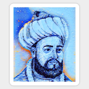 Al Ghazali Portrait | Al Ghazali Artwork | Al Ghazali Painting 14 Sticker